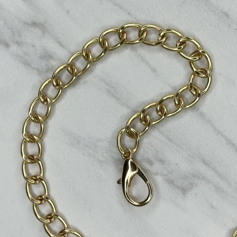 Gold Tone Chain Purse Strap 46" Crossbody Bag Replacement ✨ - Picture 11 of 11